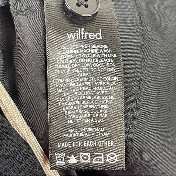 ❌SOLD ❌Aritzia Wilfred  high-rise wide-leg pants black Alanya trouser crepe Pant - Picture 11 of 13